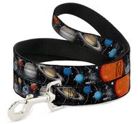 Dog Leash 6-FEET Solar System Sun/Planets/Stars WIDE 1.5"