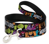 Dog Leash 6-FEET Space Jam MONSTARS 5-Player Group Pose/Basketballs Galaxy Black