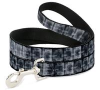 Dog Leash 6-FEET Spinal X-Ray Black/White WIDE 1.5"