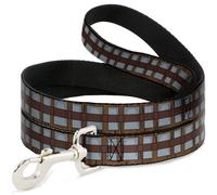 Dog Leash 6-FEET Star Wars Chewbacca Bandolier Bounding Browns/Gray