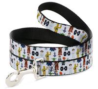 Dog Leash 6-FEET Star Wars Classic Characters and Icons Collage White