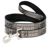 Dog Leash 6-FEET Star Wars The Child Sitting Pose PRECIOUS CARGO Tan/White