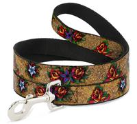 Dog Leash 6-FEET Tattoo Johnny-Stars WIDE 1.5"