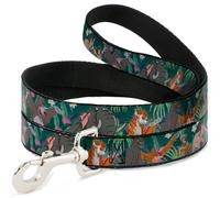 Dog Leash 6-FEET The Jungle Book 8-Character Group Greens