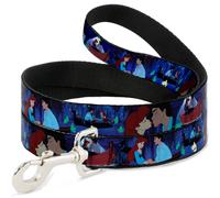 Dog Leash 6-FEET The Little Mermaid Ariel & Eric Boat Scenes WIDE 1.5"