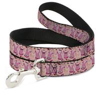 Dog Leash 6-FEET Toilet-Bound Hanako-Kun Mokke Cosplay Poses Pinks WIDE 1.5"