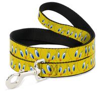 Dog Leash 6-FEET Tweety Bird Expressions Yellow WIDE 1.5"