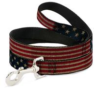 Dog Leash 6-FEET Vintage US Flag Stretch