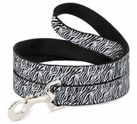 Dog Leash 6-FEET Zebra 2 White