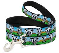 Dog Leash 6-FEET Zebra Cartoon WIDE 1.5"