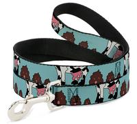 Dog Leash 6-FEET Zebra Poops Color