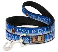 Dog Leash ADVENTURE IS OUT THERE/Carl on Porch/Flying House/Balloons Blues/White