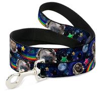 Dog Leash Astronaut Cats in Space/Rainbows/Stars