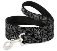 Dog Leash BD Logo Scattered Black/Gray