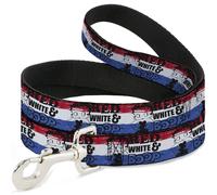 Dog Leash Betty Boop RED WHITE & BOOP Pose Americana Stripe Red/White/Blue/Black