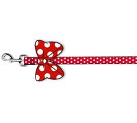 Dog Leash Cape Minnie Mouse Bow Red/White/Black Cape + Minnie Mouse Polka Dots R