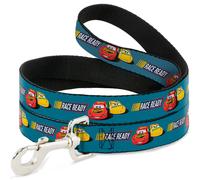 Dog Leash Cars 3 Lightning McQueen/Cruz Ramirez Pose RACE READY Blue/Yellow/Red