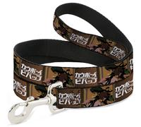 Dog Leash COWBOY BEBOP Crew Group Pose and Title Logo Blocks WIDE 1.5"