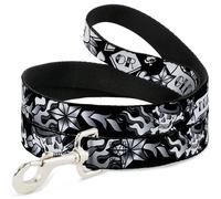 Dog Leash Death or Glory Black/White