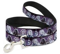 Dog Leash Demon Slayer The Spider Family Poses Purple WIDE 1.5"