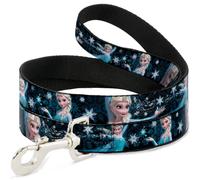 Dog Leash - Elsa the Snow Queen Poses PERFECT AND POWERFUL Blues/White