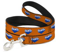 Dog Leash FANTA Logo Orange/Blue/White