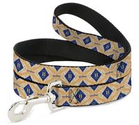 Dog Leash HARRY POTTER Butterbeer Diamond Logo White/Yellow/Blue