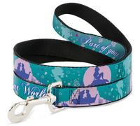 Dog Leash Little Mermaid Silhouette Scenes PART OF YOUR WORLD Blues