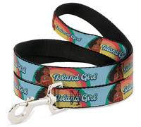 Dog Leash Moana ISLAND GIRL Rainbow Pose Blue/Multi Color