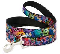 Dog Leash Monsters University Monsters Stacked NARROW 0.5"