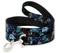 Dog Leash Nightmare Before Christmas Jack, Oogie Boogie, Santa Scene