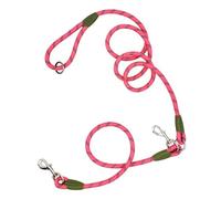 Dog Leash, Nylon Animali che addestrano il guinzaglio a piedi con cucitura riflettente Crossbody Regolable Cross Dog Guinze (A)