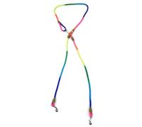 Dog Leash, Nylon Animali che addestrano il guinzaglio a piedi con cucitura riflettente Crossbody Regolable Cross Dog Guinze (B)