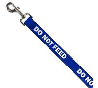 Dog Leash Pet Quote DO NOT FEED Navy/White