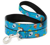 Dog Leash Pixar Holiday Collection Easter Egg Characters Scattered Blue