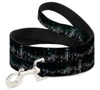 Dog Leash Seattle Vivid Skyline/Space Dust WIDE 1.5"