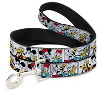 Dog Leash Sensational Six Buddy Pose Blocks White/Multi Color