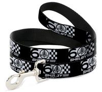 Dog Leash SHELBY 60 YEARS SINCE 1962 Checker Black/White