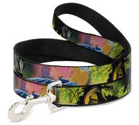 Dog Leash Sleeping Beauty & Maleficent/Maleficent Dragon Scenes WIDE 1.5"