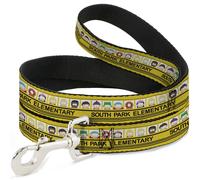 Dog Leash SOUTH PARK ELEMENTARY School Bus Characters Pose Yellow