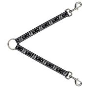 Dog Leash Splitter 100 Dollar Bill X-Ray Black/White