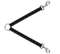 Dog Leash Splitter BD Monogram2 Black/Gray