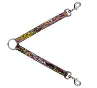 Dog Leash Splitter Born to Raise Hell CLOSE-UP Pink