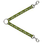 Dog Leash Splitter Celtic Knot3 Olives/Black/White