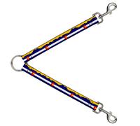 Dog Leash Splitter Colorado Flag/Mountain Silhouette Yellow