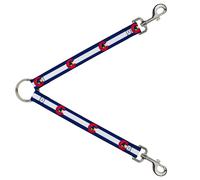 Dog Leash Splitter Colorado Flag/Snowboarder Blue/White/Red/Yellow
