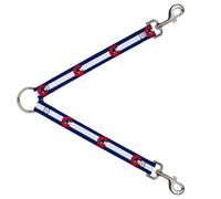 Dog Leash Splitter Colorado Flag/Snowboarder Blue/White/Red/Yellow