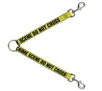 Dog Leash Splitter CRIME SCENE DO NOT CROSS Yellow/Black