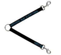 Dog Leash Splitter HIPSTERS RUIN EVERYTHING Black/Blue