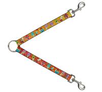 Dog Leash Splitter Ice Cream Cone & Popsicle Expressions/Squares Multi Color